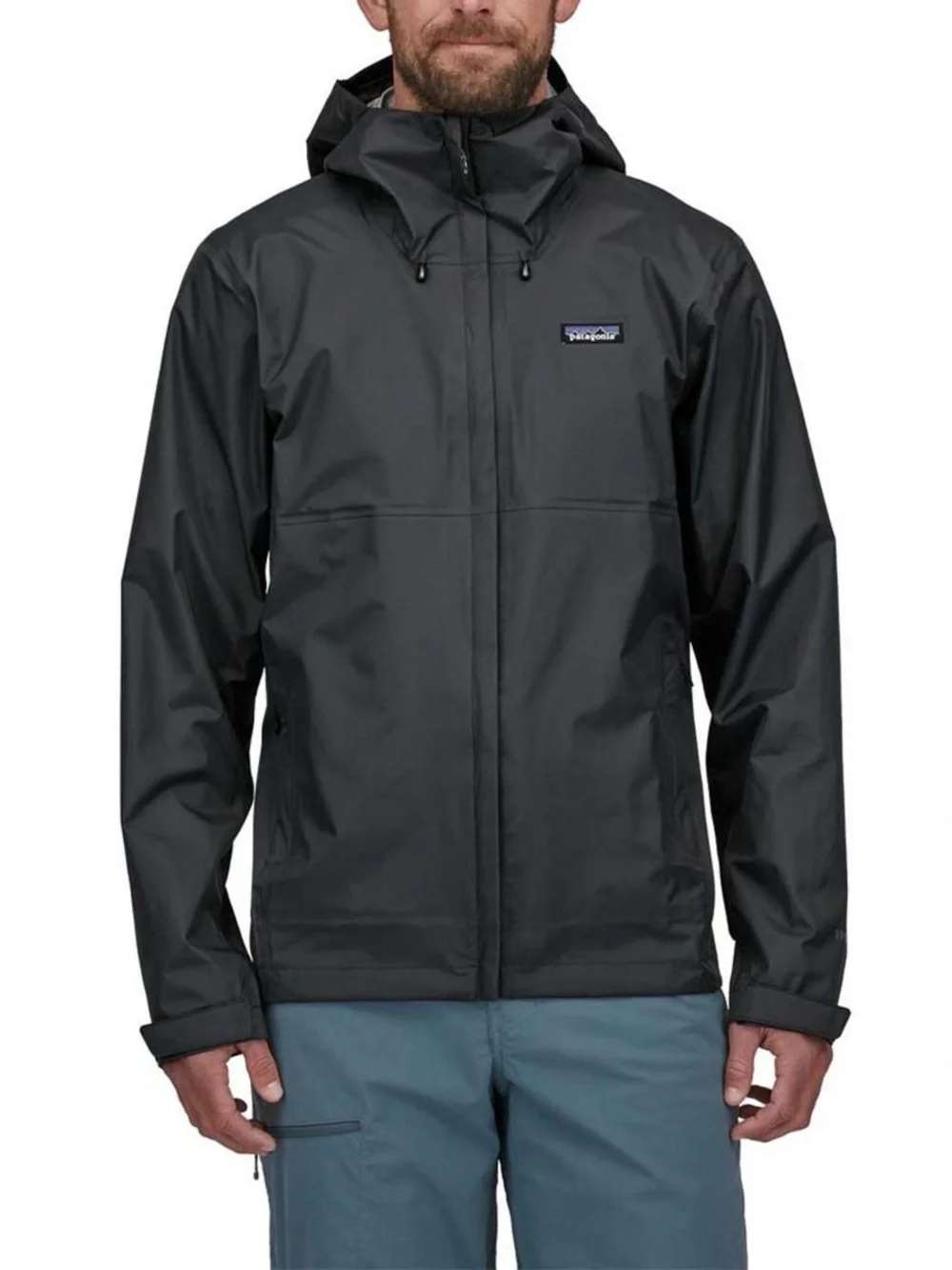 Patagonia Men's Hooded Rain Jacket - Black